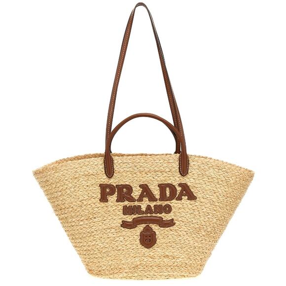 Prada Handbags - SOLD!❌❌BRAND NEW PRADA RAFFIA STRAW SUMMER SHOULDER TOTE BAG AUTHENTIC!